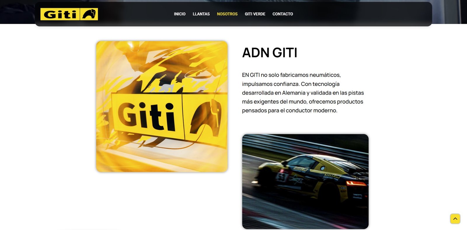 Captura del sitio de Giti Tire México — sección 6